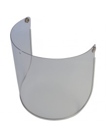 Clear replacement visor lens for grinding brow guard